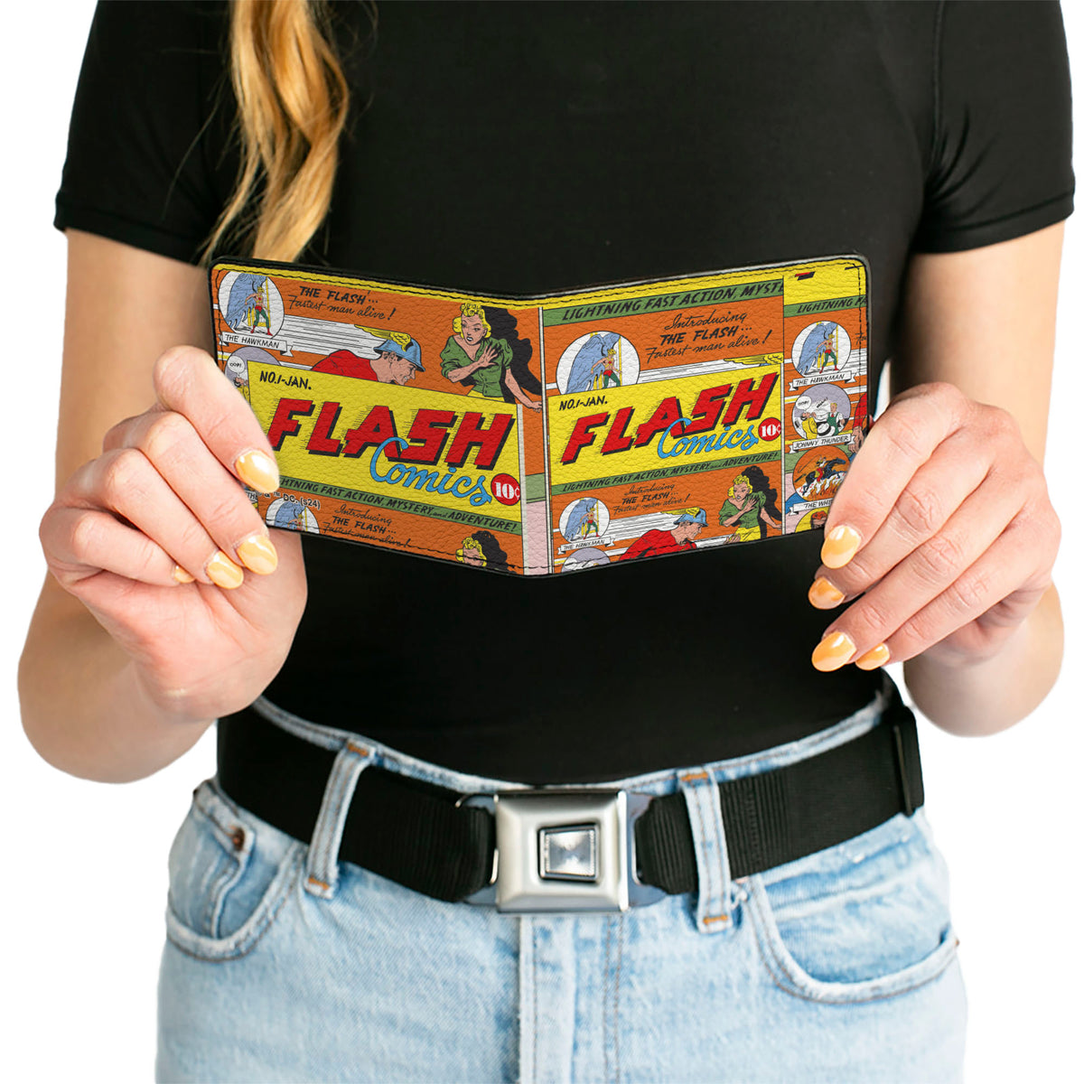 Bi-Fold Wallet - Classic Introducing the Flash Comic Book Panels Collage Bi-Fold Wallets DC Comics