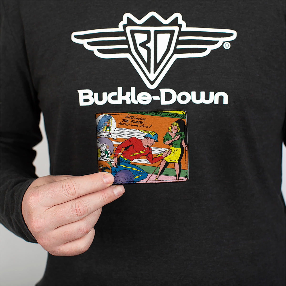 Bi-Fold Wallet - Classic FLASH COMICS Issue #1 Introducing Flash Cover Pose Bi-Fold Wallets DC Comics