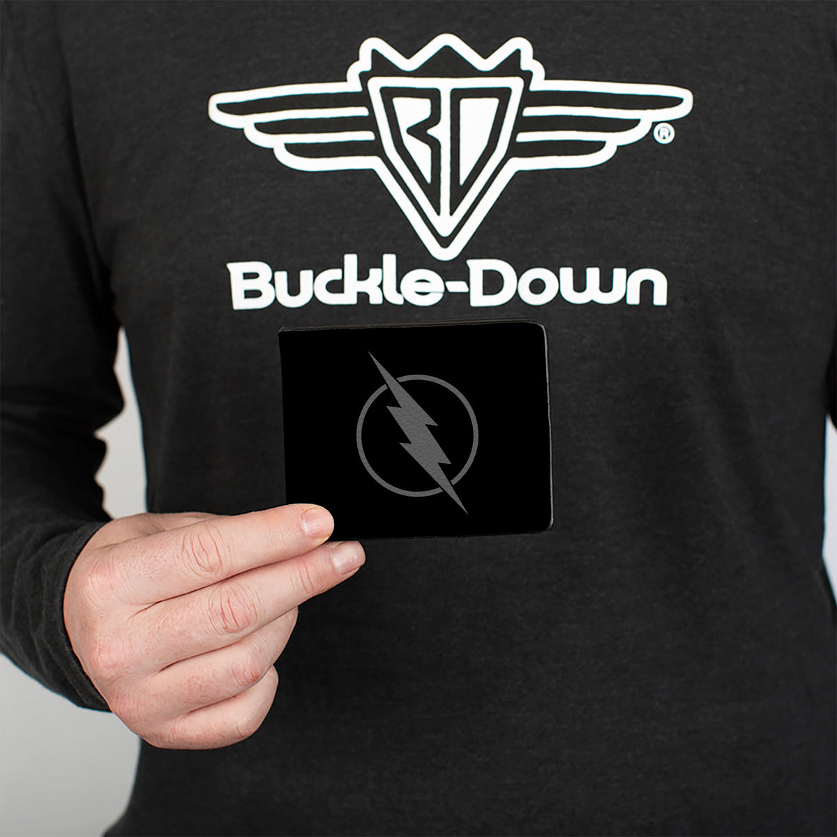Bi-Fold Wallet - Reverse Flash Logo Black Gray Bi-Fold Wallets DC Comics