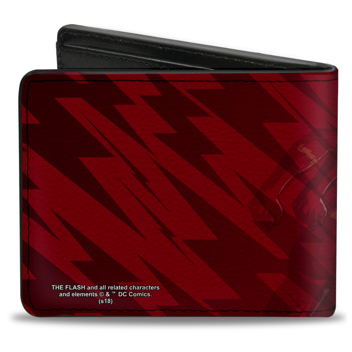 Bi-Fold Wallet - The Flash Running Pose Bolts Trails Reds Bi-Fold Wallets DC Comics
