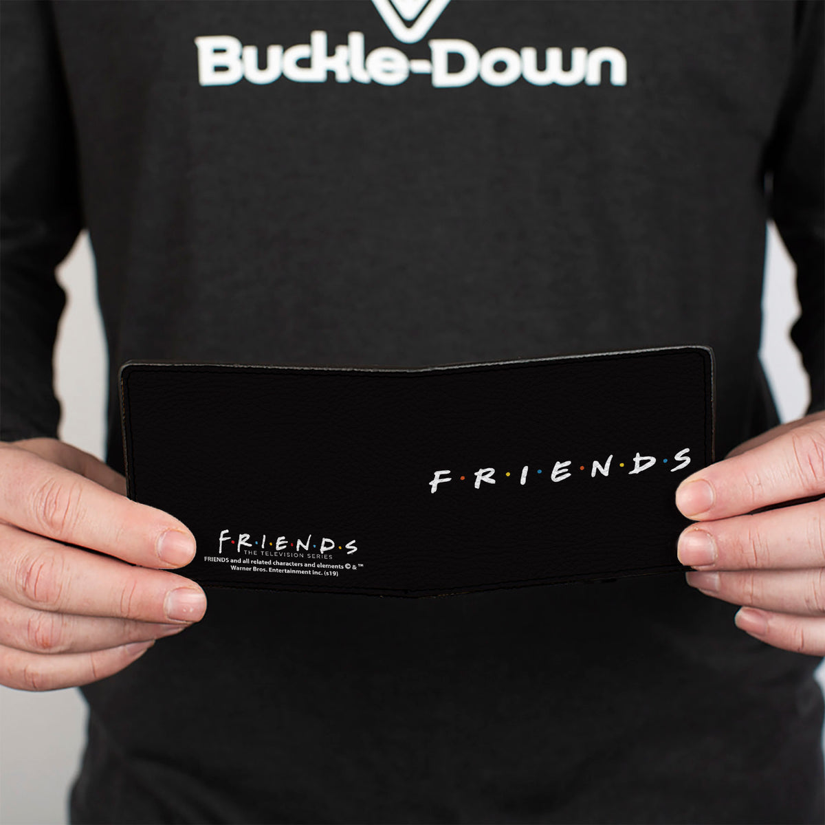 Bi-Fold Wallet - FRIENDS Logo Black White Multi Color Bi-Fold Wallets Friends