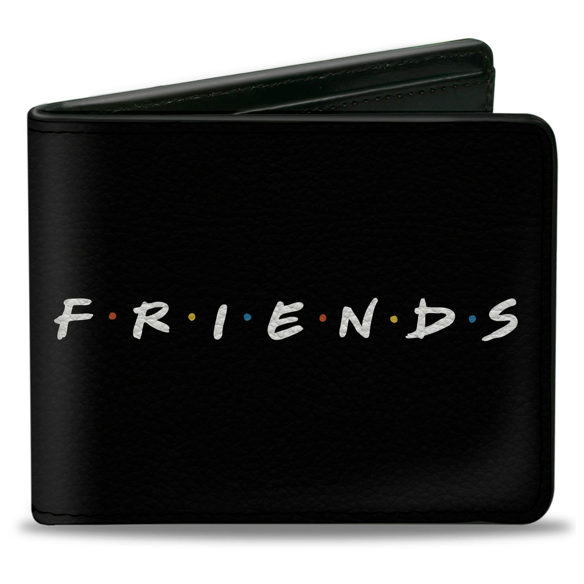Bi-Fold Wallet - FRIENDS Logo Black White Multi Color Bi-Fold Wallets Friends