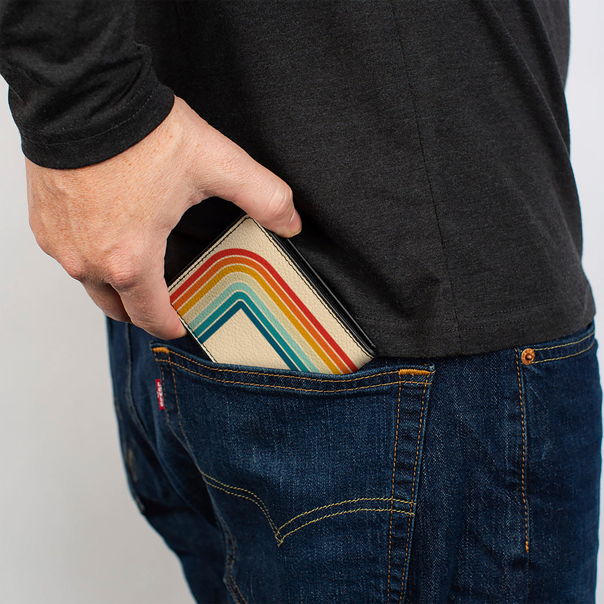 Bi-Fold Wallet - Ford Trucks FREE WHEELIN Bronco Scene Beige/Multi Color Bi-Fold Wallets Ford