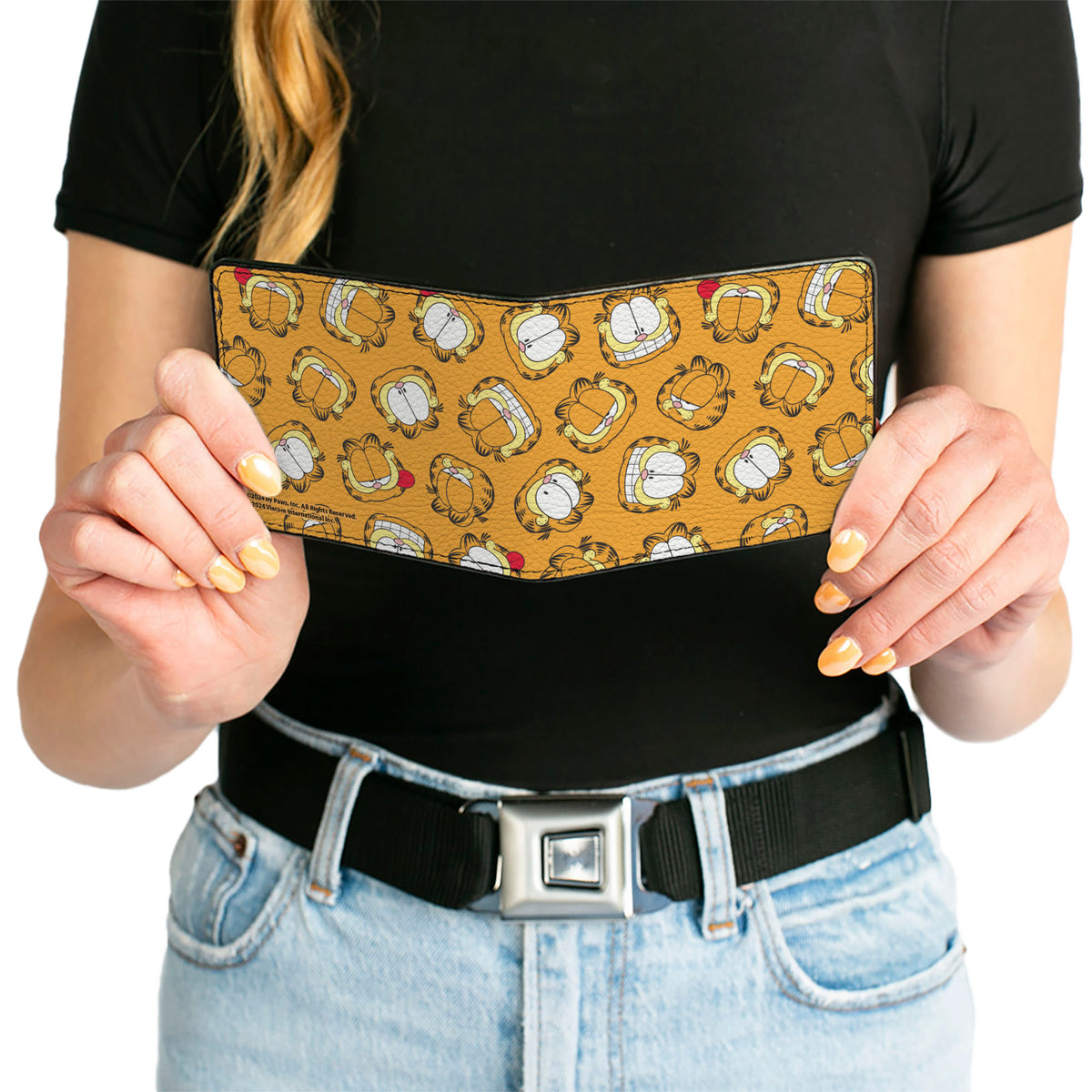 Bi-Fold Wallet - Garfield Expressions Scattered Orange Bi-Fold Wallets Nickelodeon