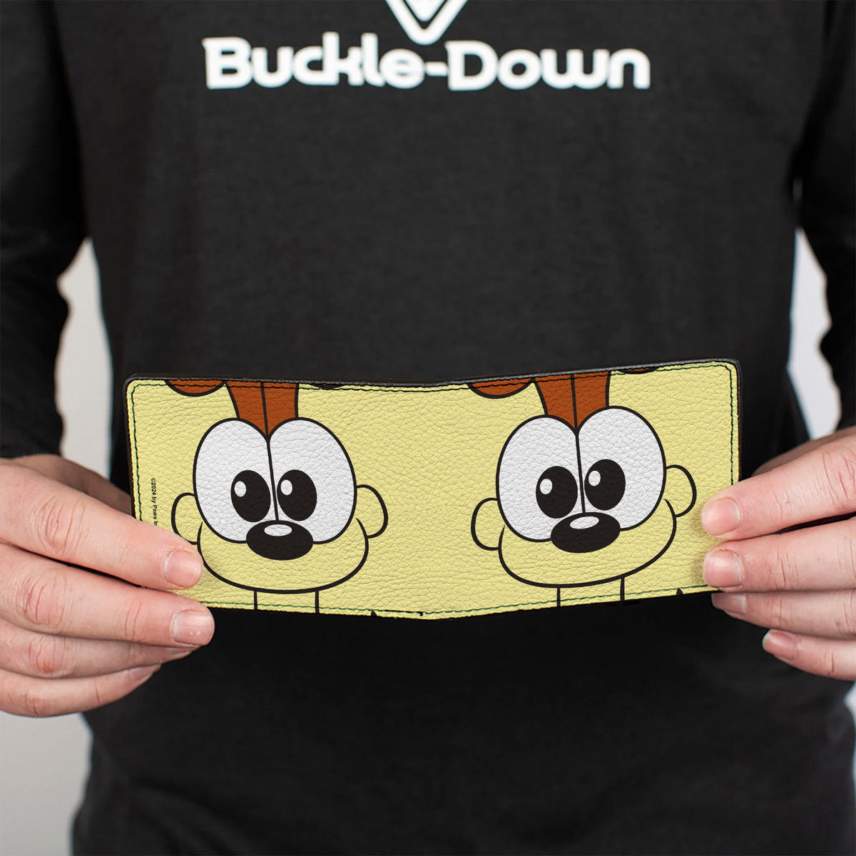 Bi-Fold Wallet - Garfield Odie Face Character Close-Up Yellow Bi-Fold Wallets Garfield