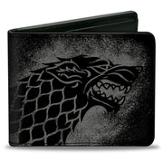 Bi-Fold Wallet - Game of Thrones House Stark Sigil + WINTER IS COMING STARK Black/Red Bi-Fold Wallets Game of Thrones