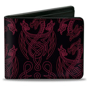 Bi-Fold Wallet - House of the Dragon Title Logo Red Black Yellow Bi-Fold Wallets House of the Dragon