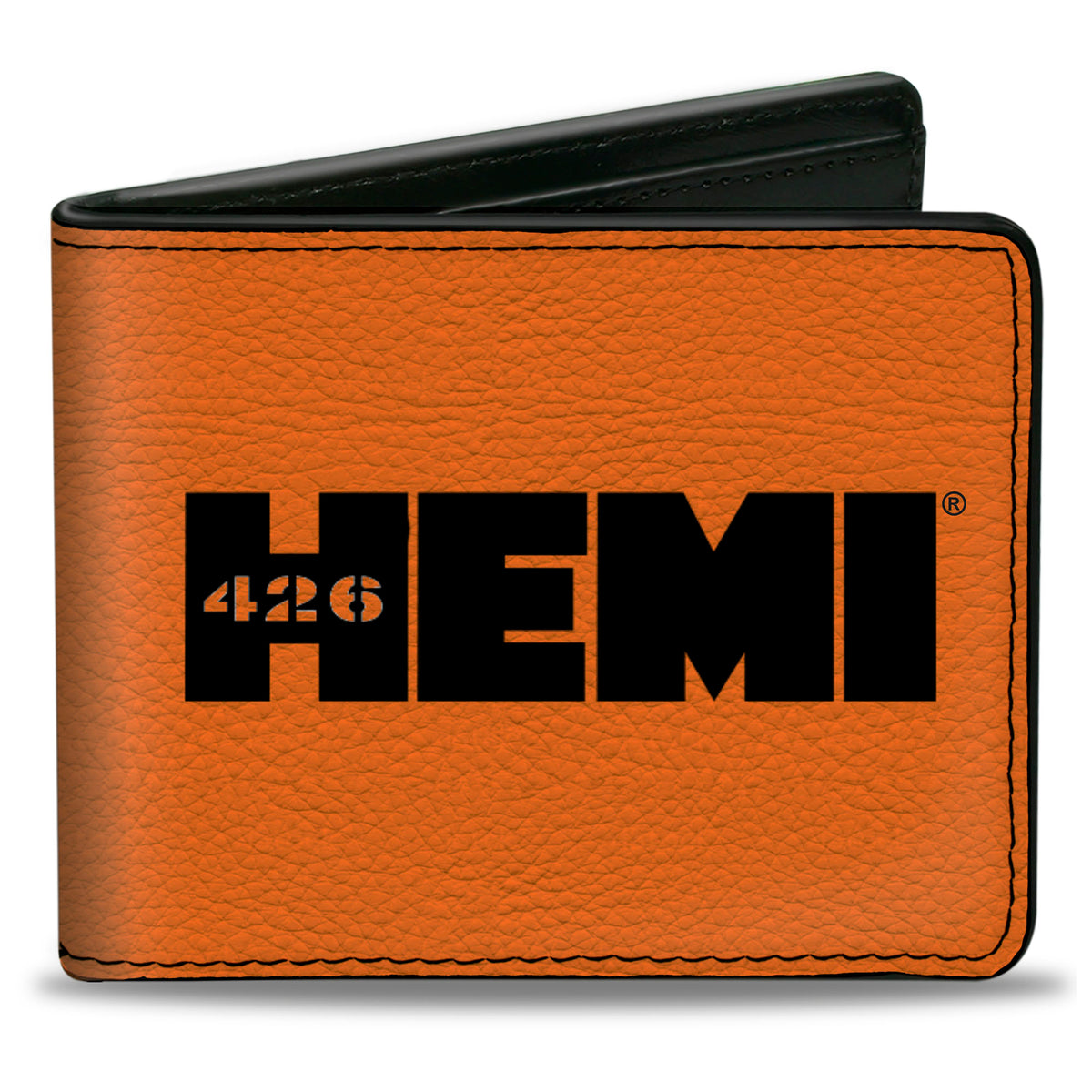 Bi-Fold Wallet - HEMI 426 Logo Orange Black Bi-Fold Wallets Hemi