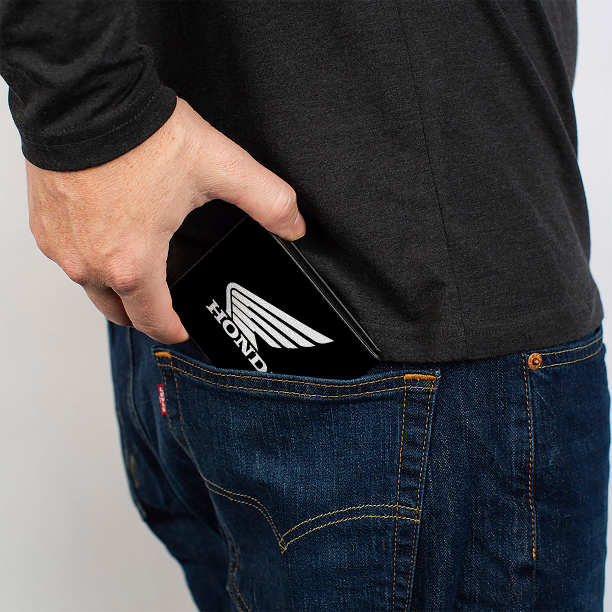 Bi-Fold Wallet - HONDA Motorcycle Black White Bi-Fold Wallets Honda Motorsports