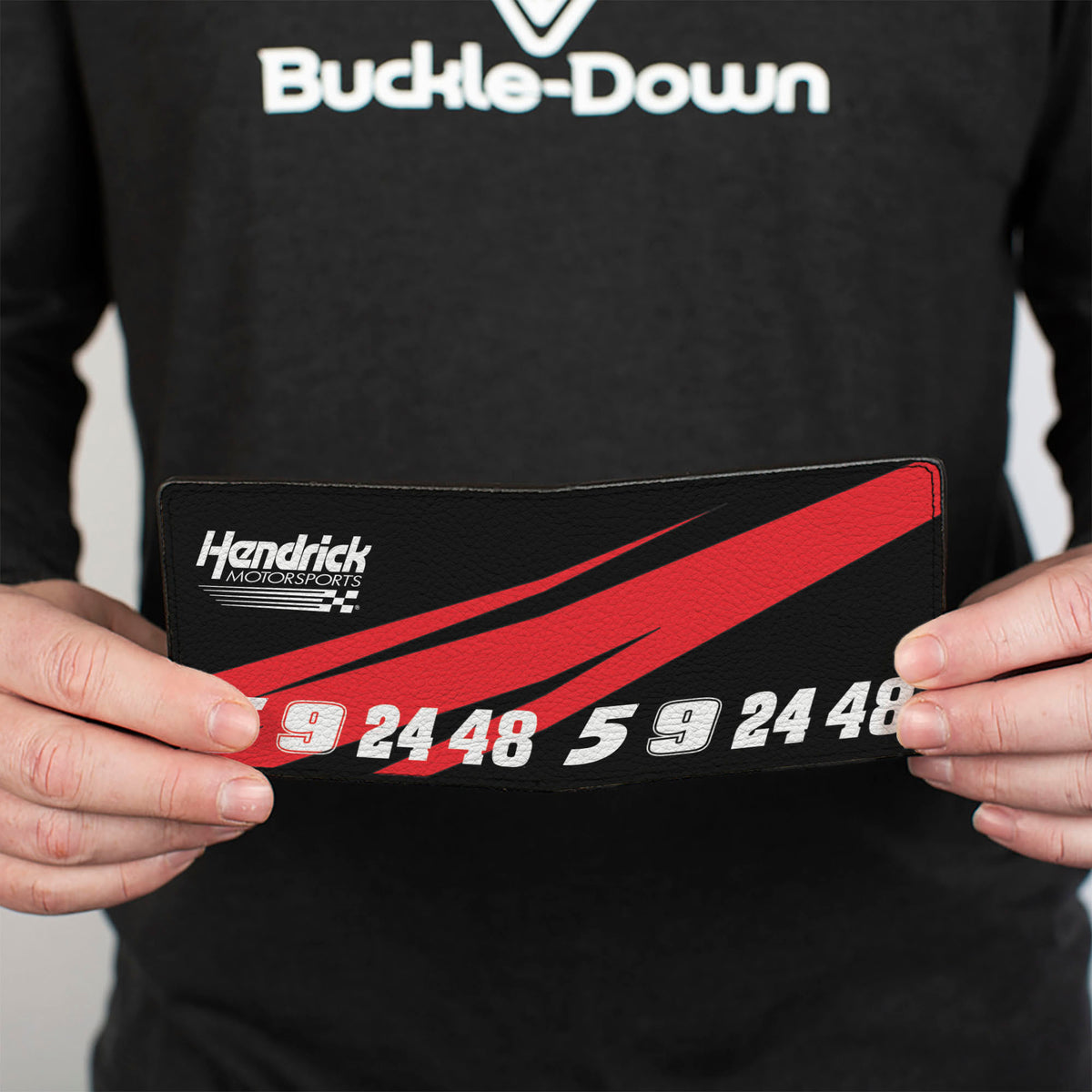 Bi-Fold Wallet - HENDRICK MOTORSPORTS Driver Numbers 5 9 24 48 Black/Red/White Bi-Fold Wallets Hendrick Motorsports