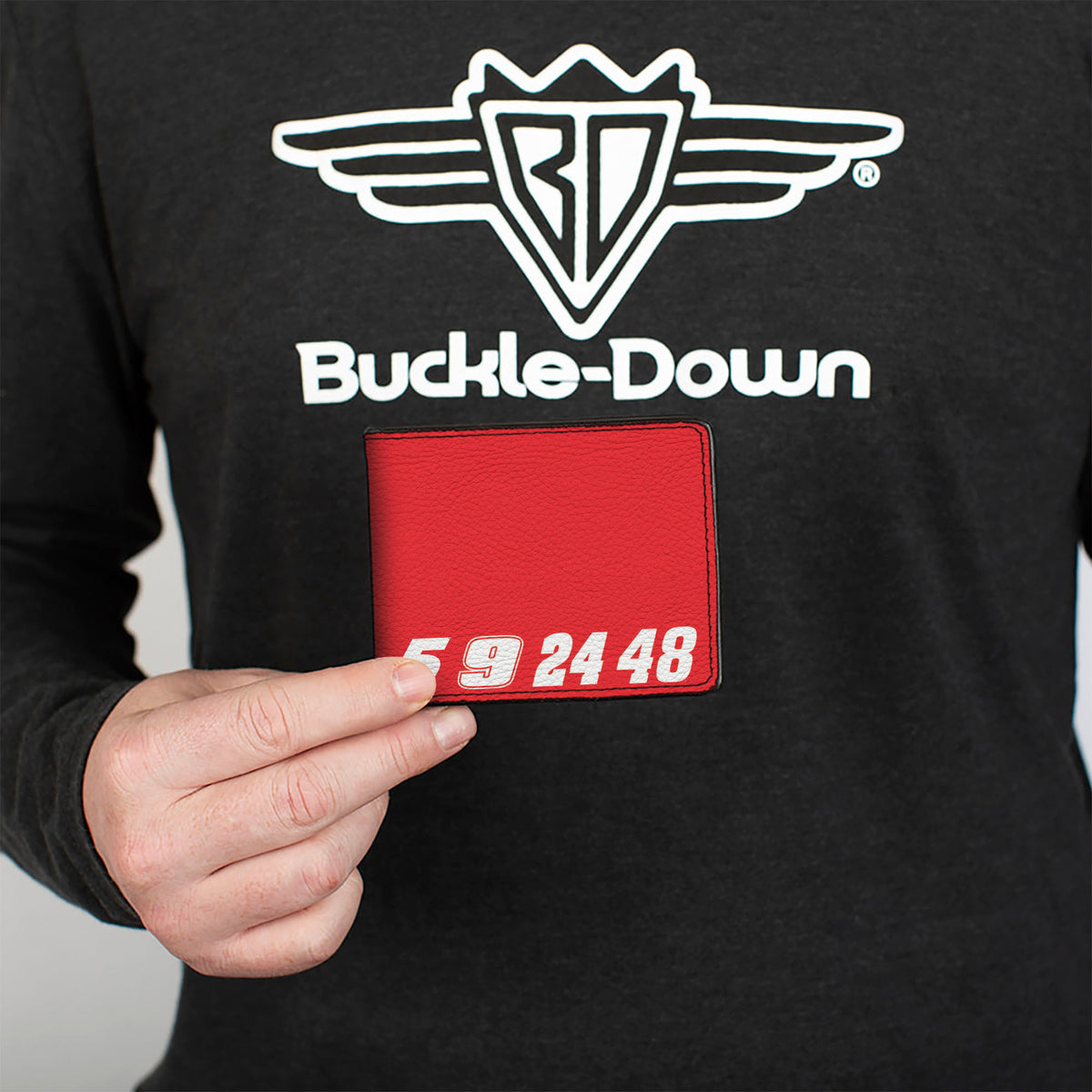 Bi-Fold Wallet - HENDRICK MOTORSPORTS Driver Numbers 5 9 24 48 Red/White Bi-Fold Wallets Hendrick Motorsports