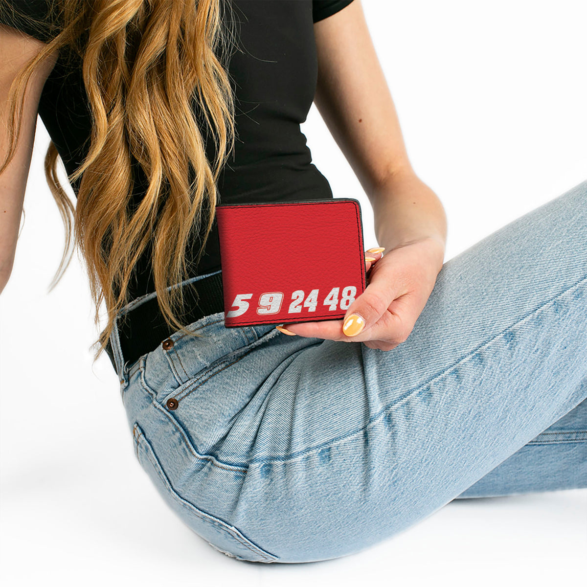 Bi-Fold Wallet - HENDRICK MOTORSPORTS Driver Numbers 5 9 24 48 Red/White Bi-Fold Wallets Hendrick Motorsports