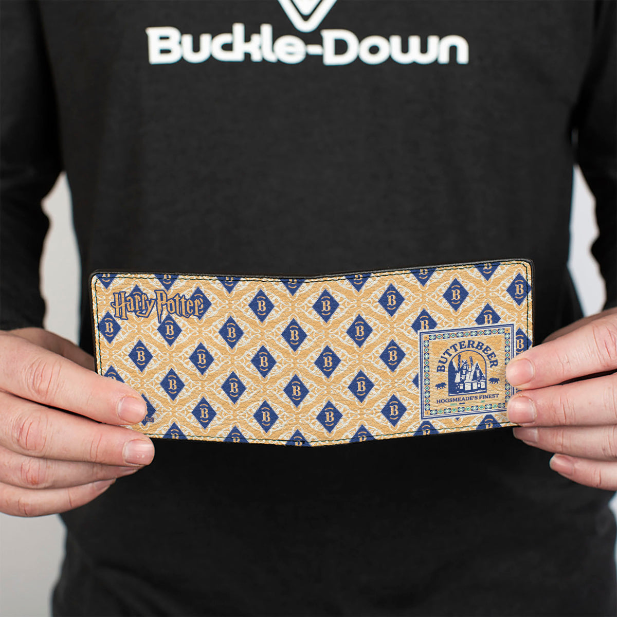 Bi-Fold Wallet - Harry Potter BUTTERBEER Diamonds Logo White/Yellow/Blue Bi-Fold Wallets Harry Potter