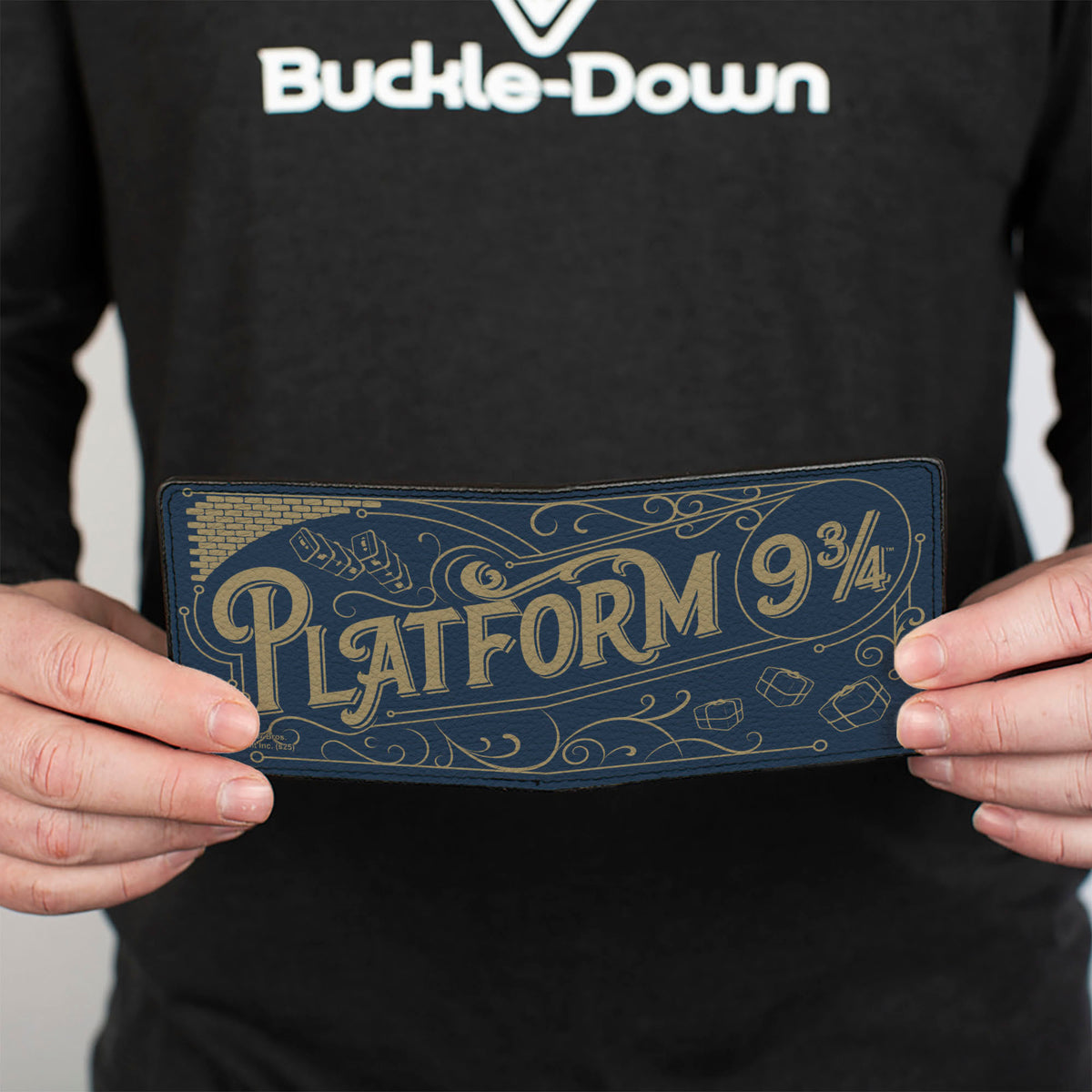 Bi-Fold Wallet - Harry Potter Hogwarts Express PLATFORM 9 3/4 Sign Navy/Beige Bi-Fold Wallets Harry Potter