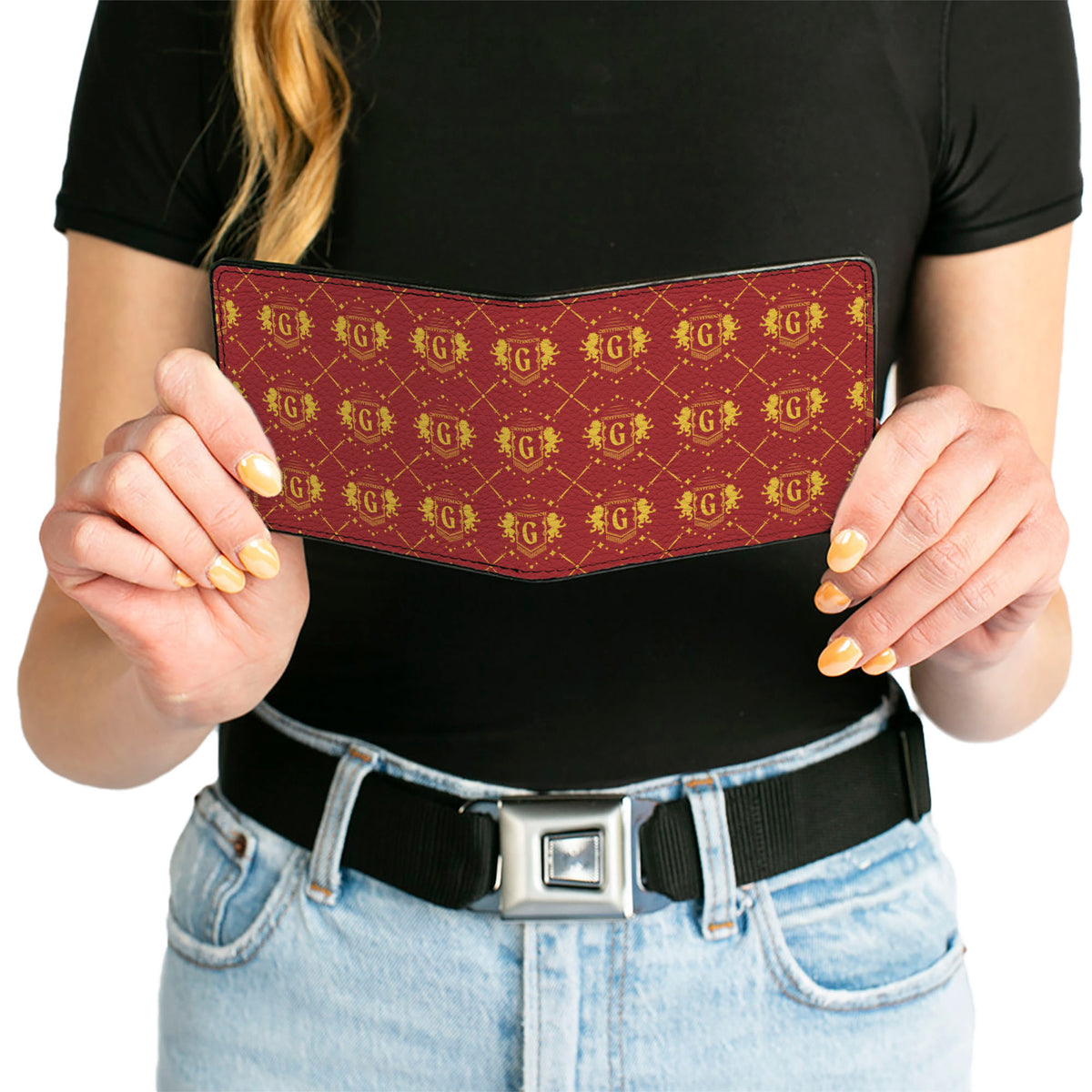 Bi-Fold Wallet - Harry Potter Gryffindor House Pride Banner Burgundy/Yellow Bi-Fold Wallets Harry Potter