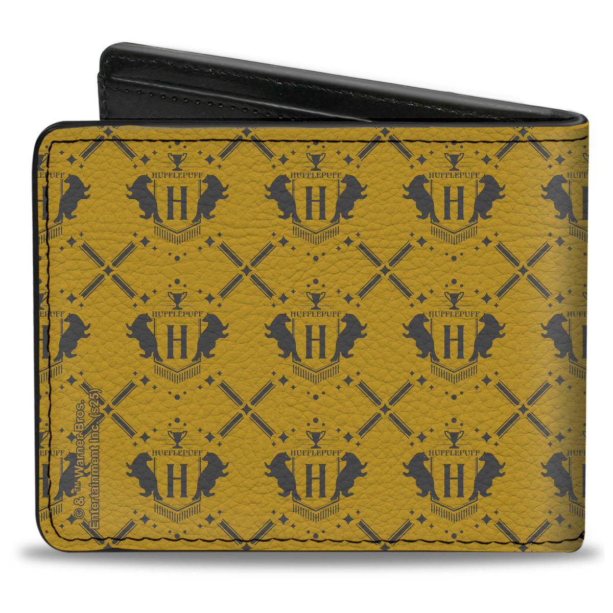 Bi-Fold Wallet - Harry Potter Hufflepuff House Pride Banner Yellow/Gray Bi-Fold Wallets Harry Potter