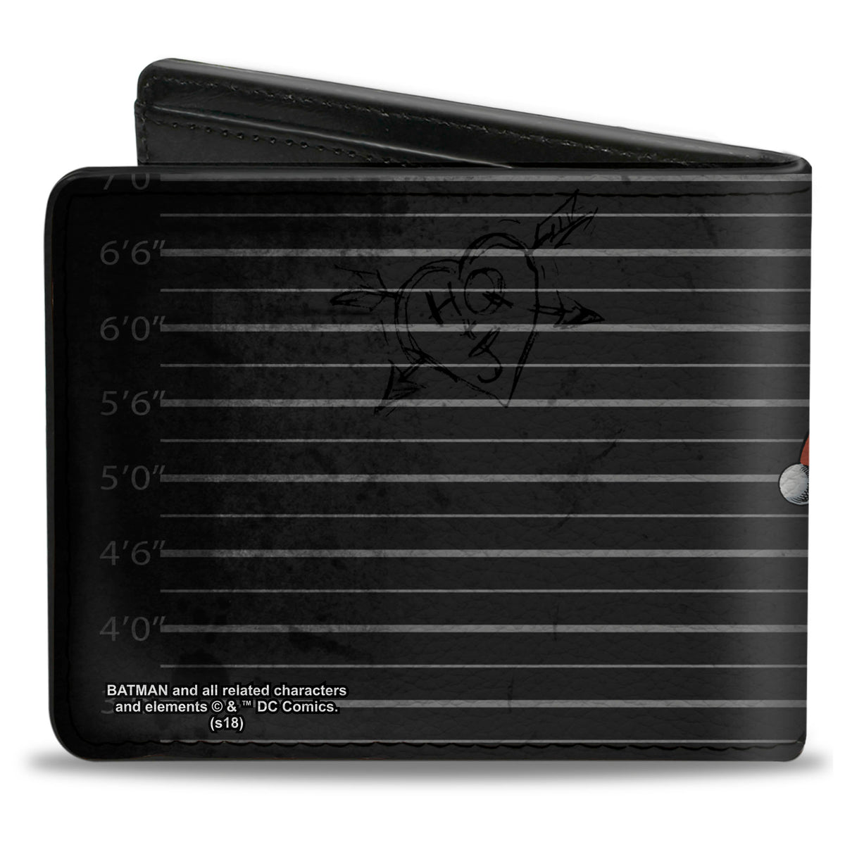 Bi-Fold Wallet - Harley Quinn Hugging Joker Pose Lineup Grays Bi-Fold Wallets DC Comics