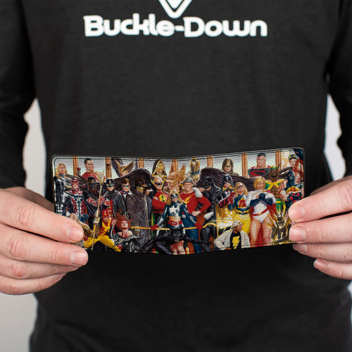 Bi-Fold Wallet - Justice Society of America Issue #26 33-Character Alex Ross Cover Pose Bi-Fold Wallets DC Comics