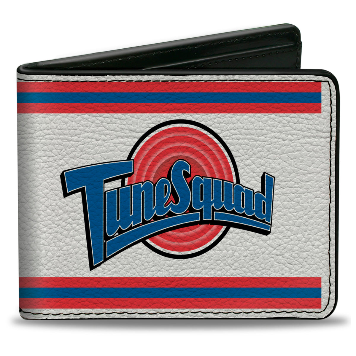 Bi-Fold Wallet - Space Jam TUNE SQUAD Logo Stripe White Red Blue Bi-Fold Wallets Looney Tunes