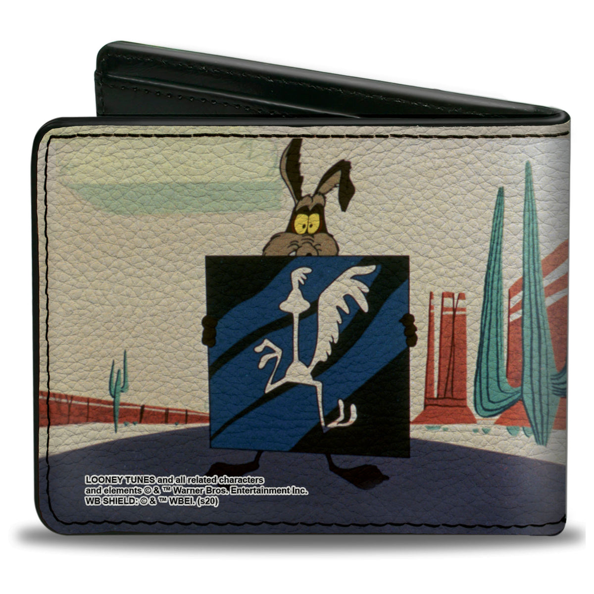 Bi-Fold Wallet - LOONEY TUNES Wile E. Coyote and Road Runner Scene Blocks Bi-Fold Wallets Looney Tunes