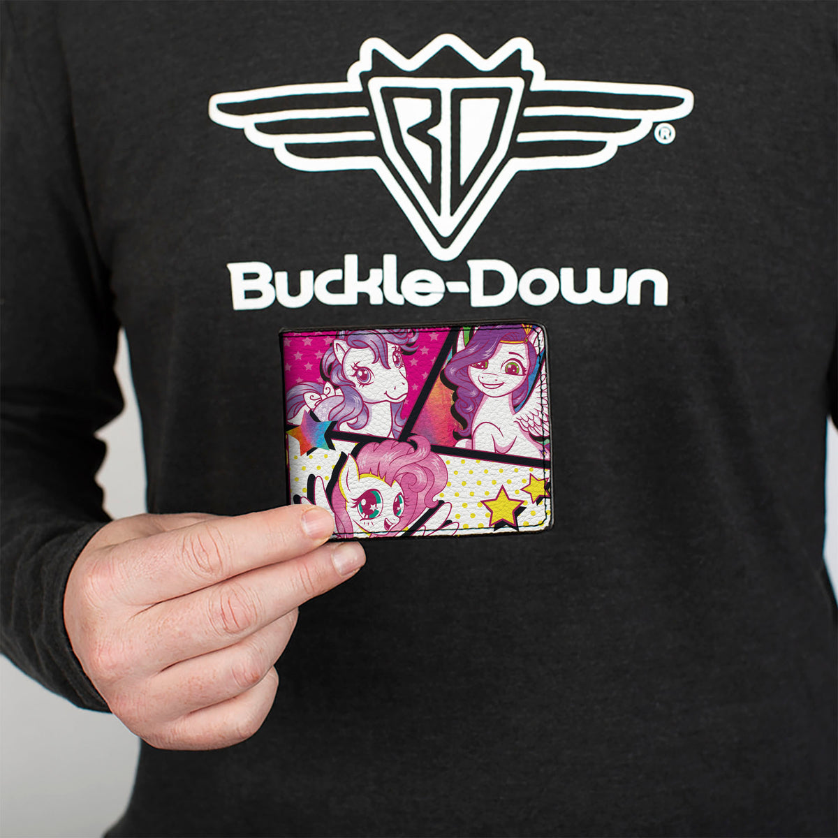 Bi-Fold Wallet - My Little Pony TOGETHER Pony Pop Art Blocks Multi Color Bi-Fold Wallets Hasbro