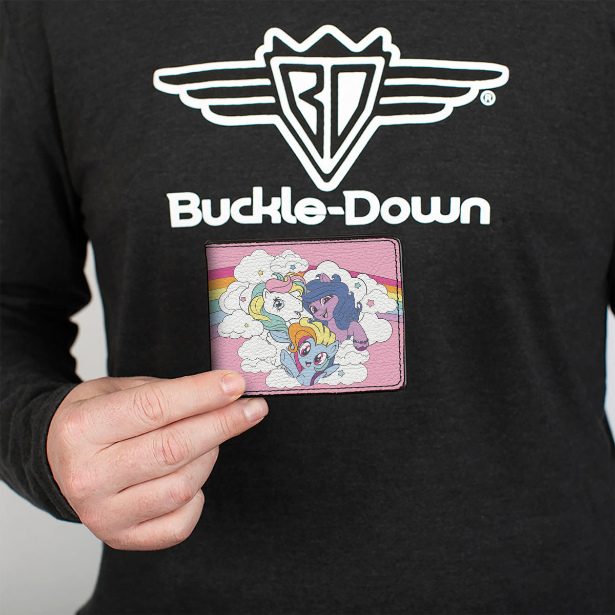 Bi-Fold Wallet - MY LITTLE PONY Three Pony Rainbow Cloud Pose Pinks Bi-Fold Wallets Hasbro