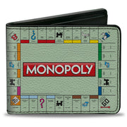 Bi-Fold Wallet - Monopoly Game Board Layout Bi-Fold Wallets Monopoly