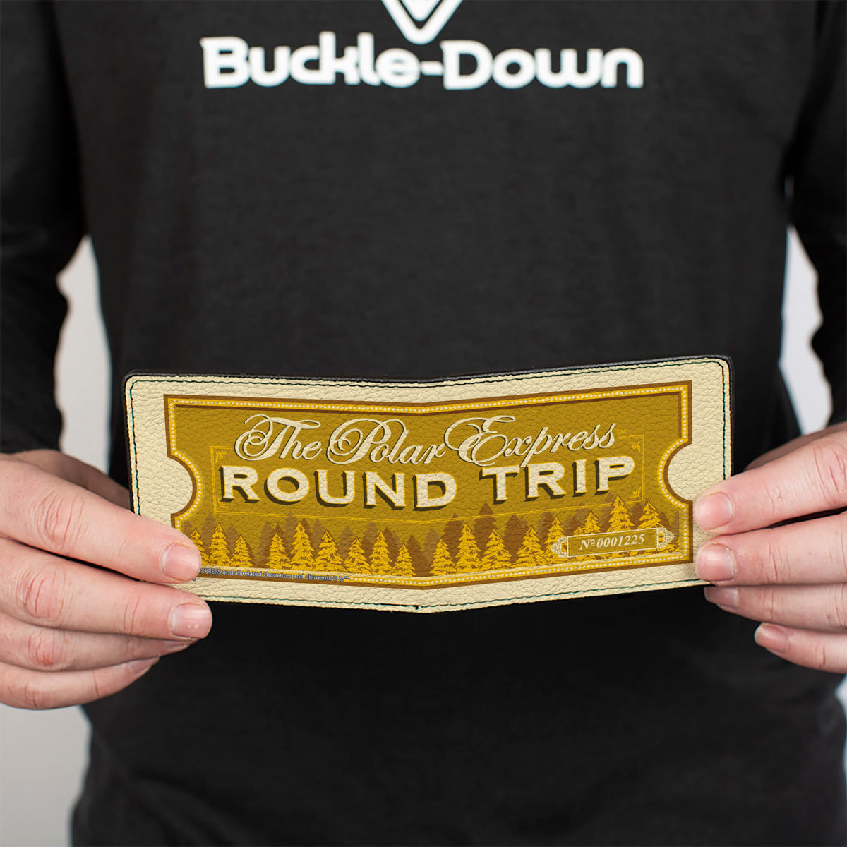 Bi-Fold Wallet - THE POLAR EXPRESS ROUND TRIP Train Ticket Golds Bi-Fold Wallets The Polar Express