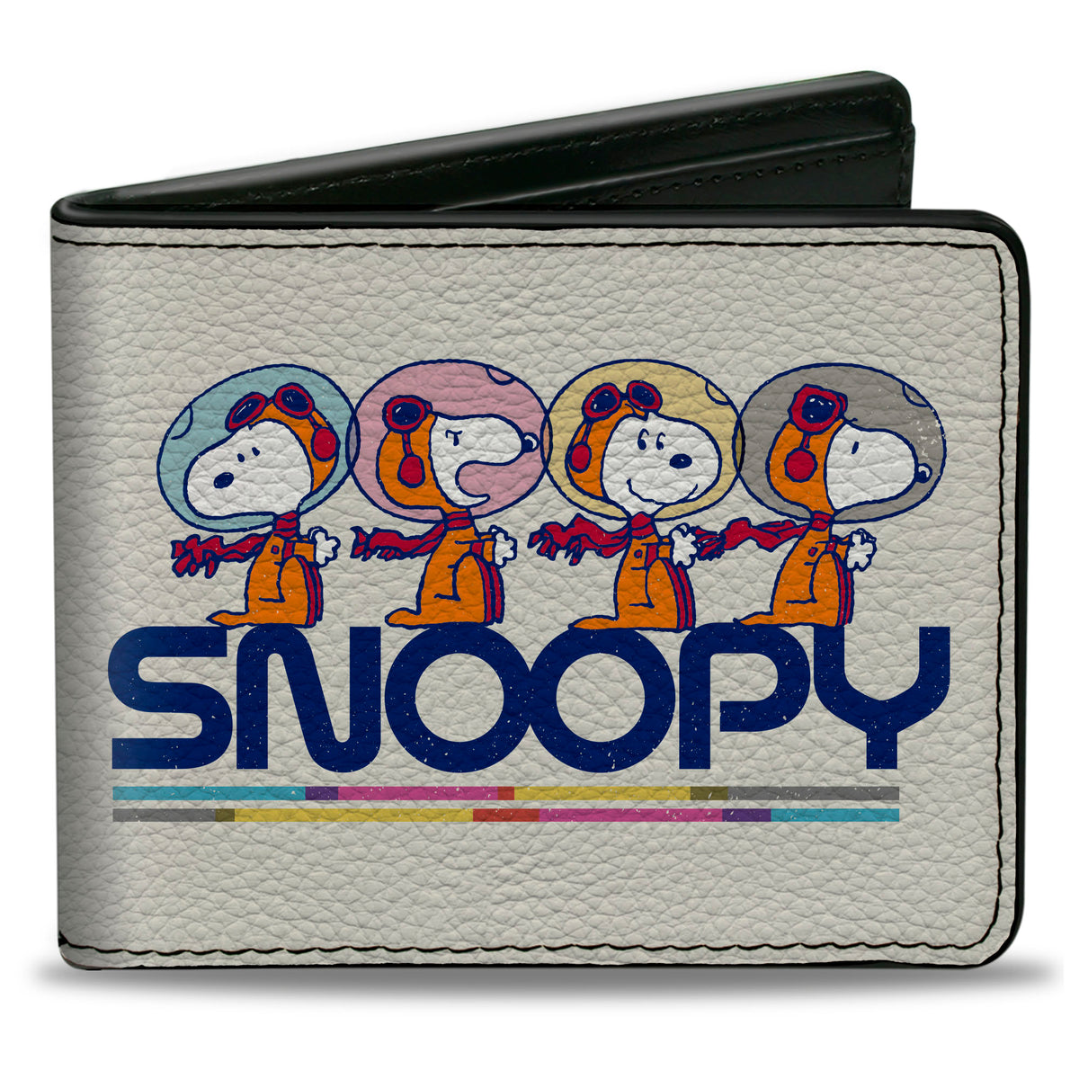 Astronaut Snoopy Launch Bi-Fold Wallet – Peanuts Fan Gear White/Multicolor Bi-Fold Wallets Peanuts