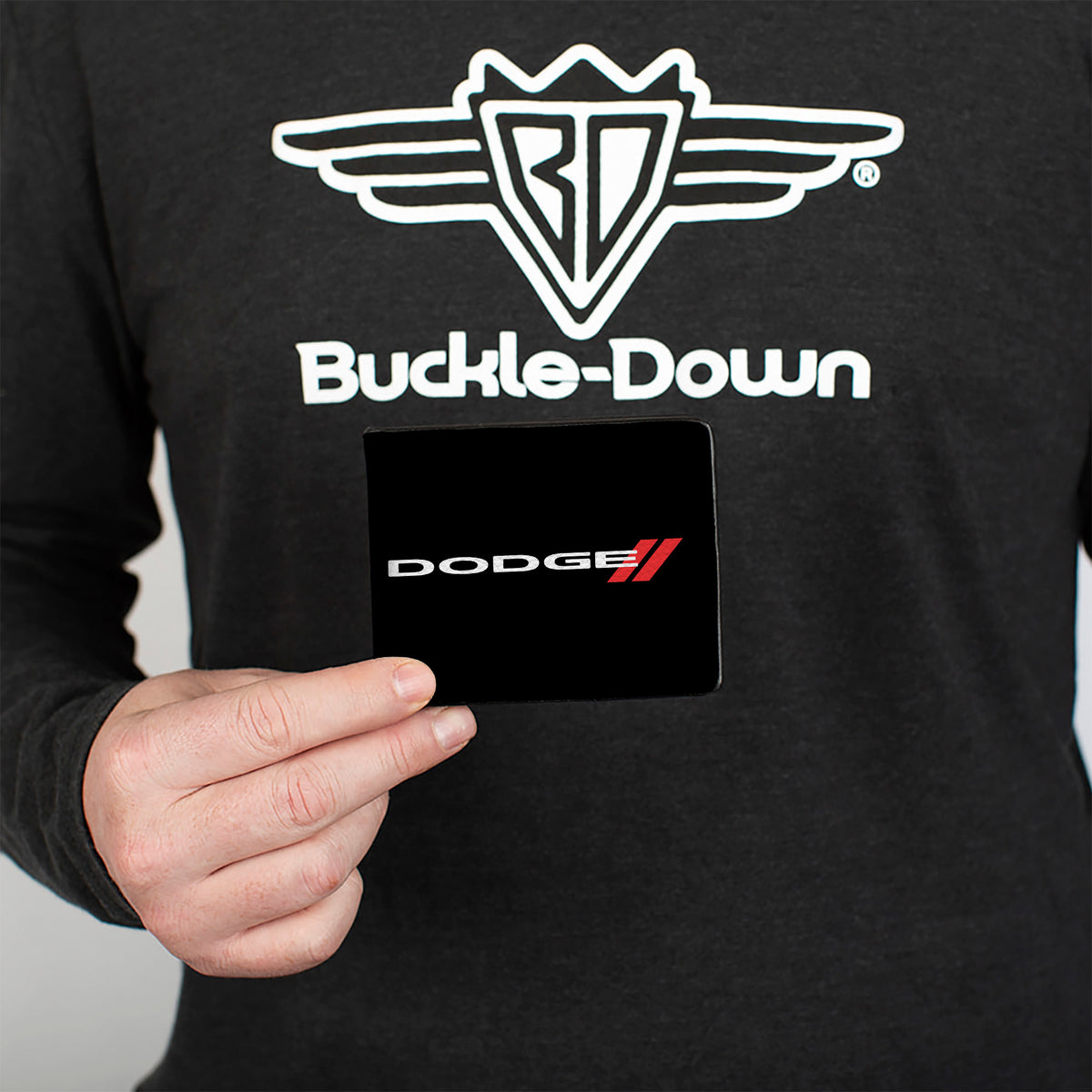 Bi-Fold Wallet - DODGE Red Rhombus Black White Red Bi-Fold Wallets Dodge