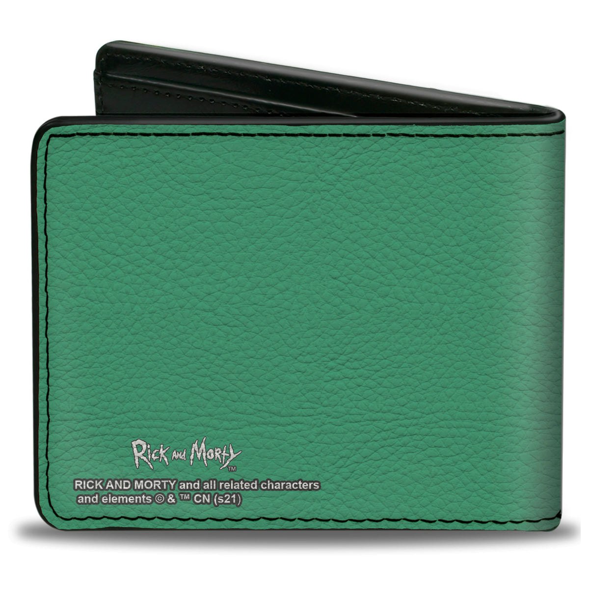 Bi-Fold Wallet - RICK AND MORTY Floating Portal Pose Turquoise/Blue Bi-Fold Wallets Rick and Morty