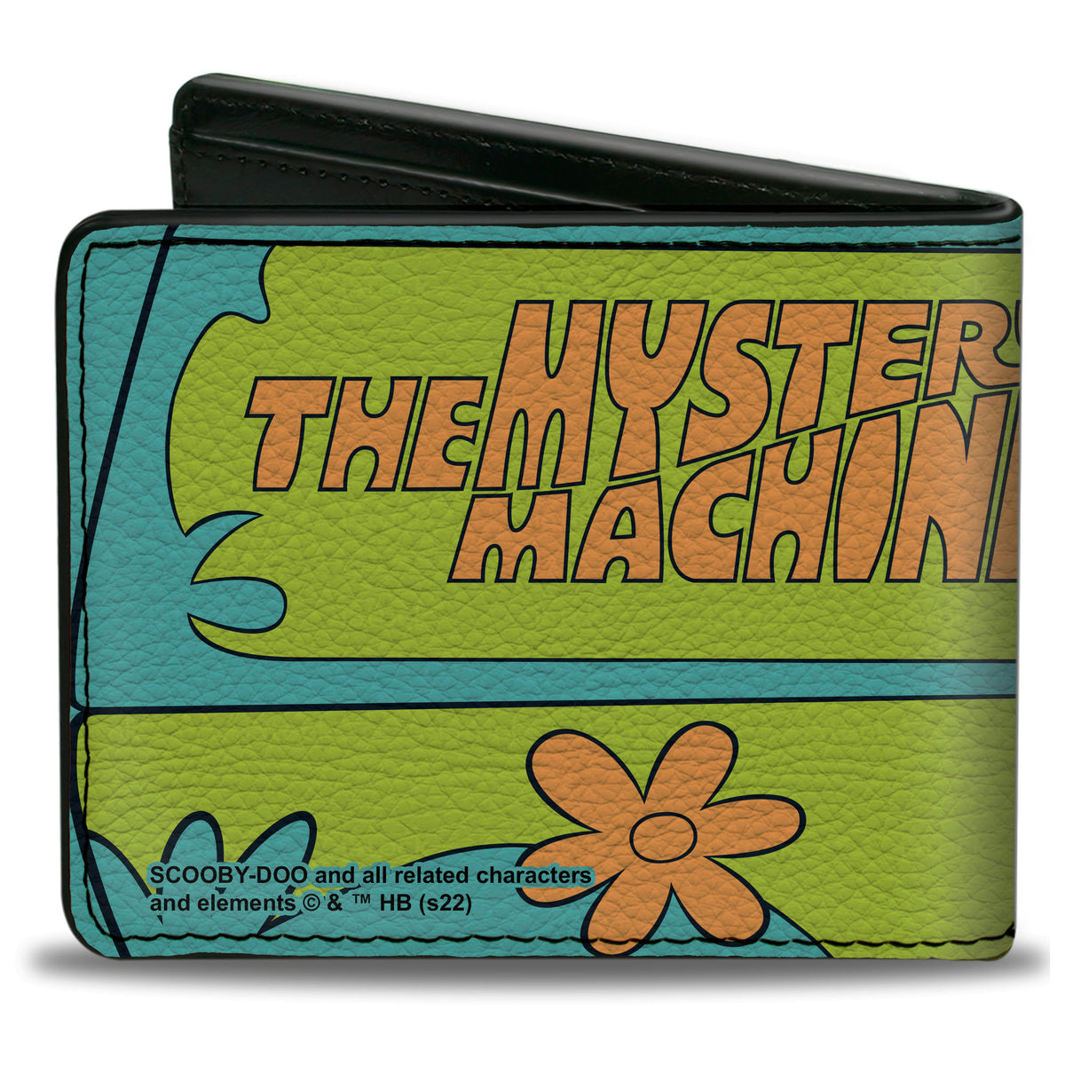 Bi-Fold Wallet - Scooby Doo Group Driving Mystery Machine Side Pose Blue Bi-Fold Wallets Scooby Doo