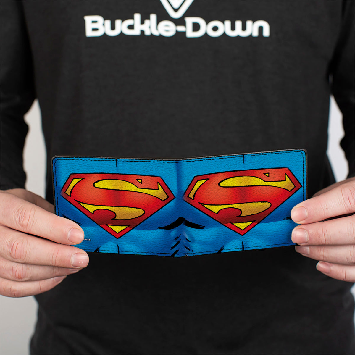 Bi-Fold Wallet - Superman Galactic Battle Chest Logo Blue Red Yellow Bi-Fold Wallets DC Comics