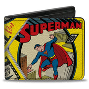Bi-Fold Wallet - Classic SUPERMAN #1 Flying Cover Pose Bi-Fold Wallets DC Comics