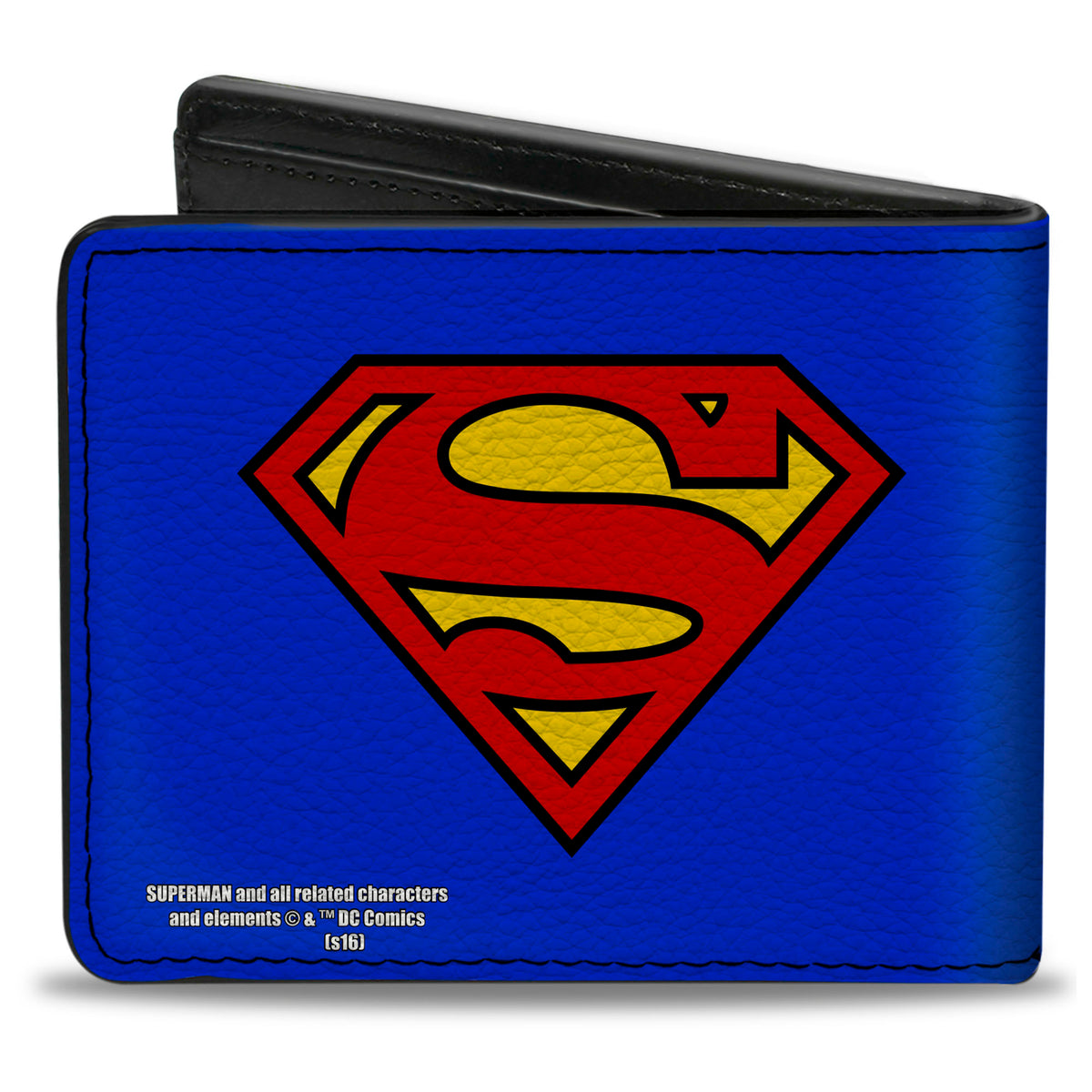 Bi-Fold Wallet - Superman Shield Blue Red Yellow Bi-Fold Wallets DC Comics