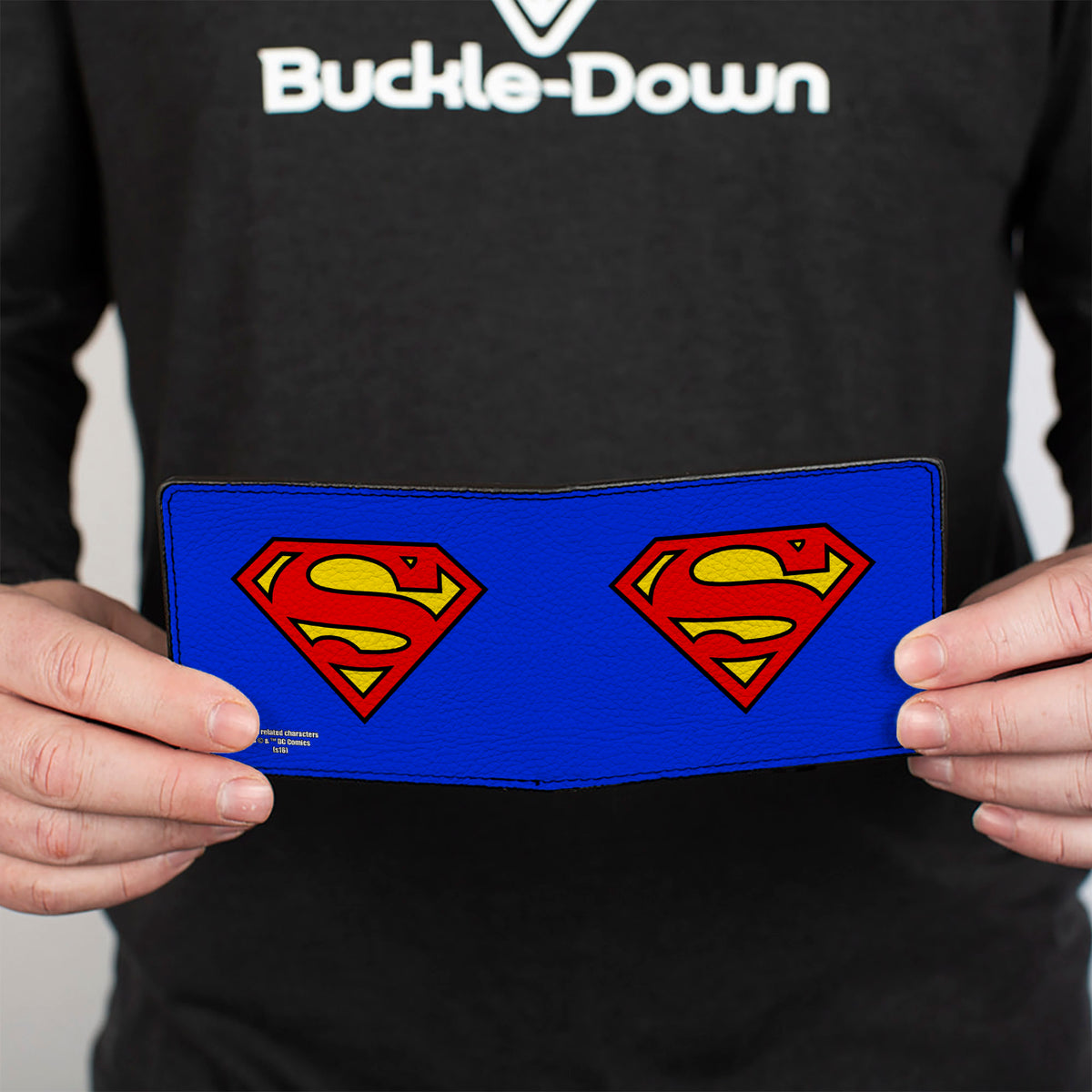 Bi-Fold Wallet - Superman Shield Blue Red Yellow Bi-Fold Wallets DC Comics