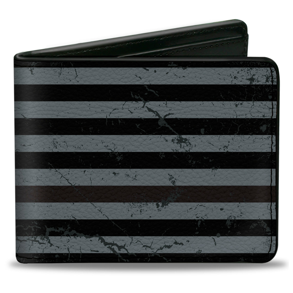 Bi-Fold Wallet - Superman Shield Americana Weathered Gray Black Pink Bi-Fold Wallets DC Comics