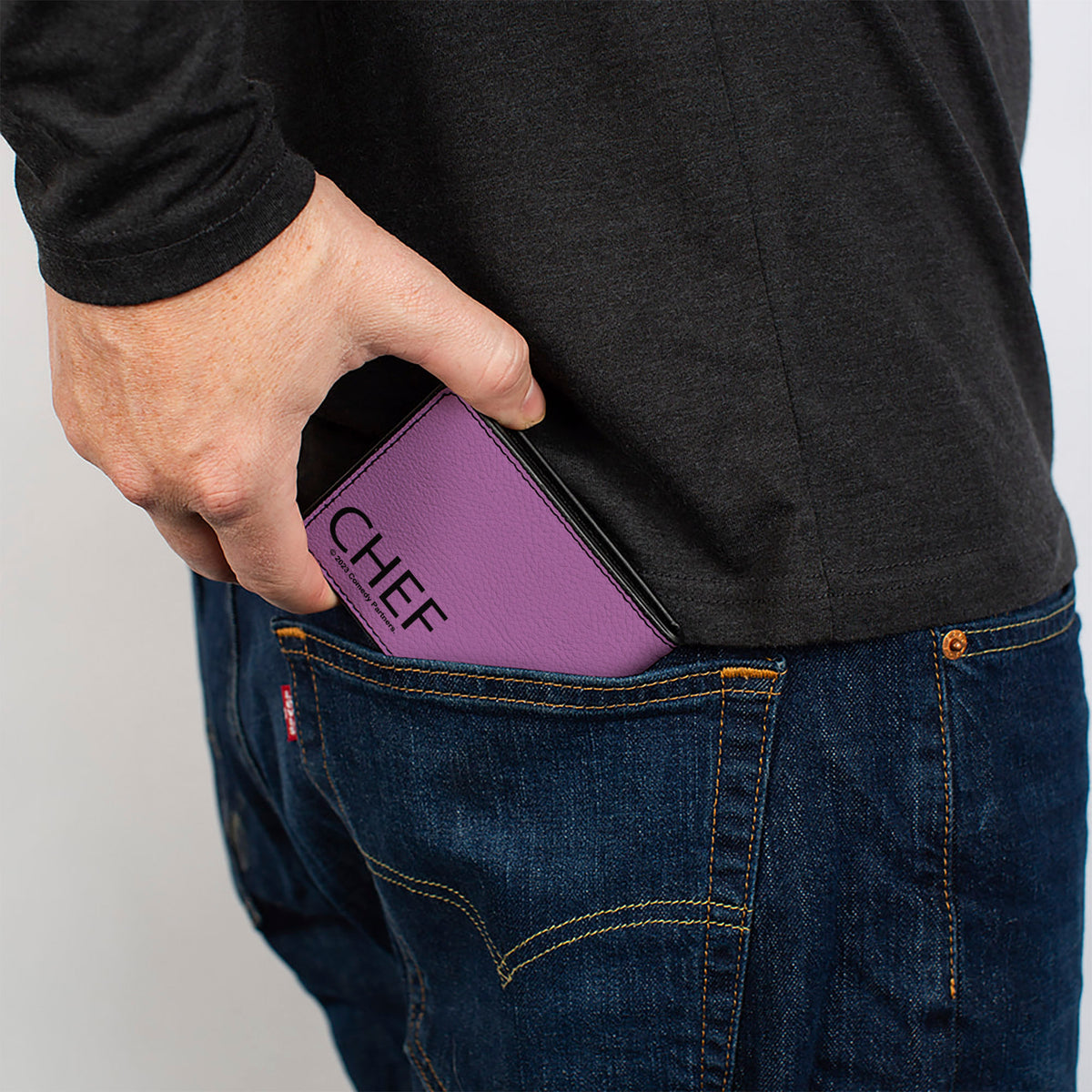 Bi-Fold Wallet - South Park CHEF Pose and Text Purple Bi-Fold Wallets South Park