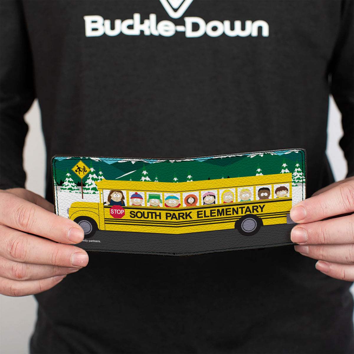Bi-Fold Wallet - SOUTH PARK ELEMENTARY School Bus Character Group Scene Bi-Fold Wallets South Park