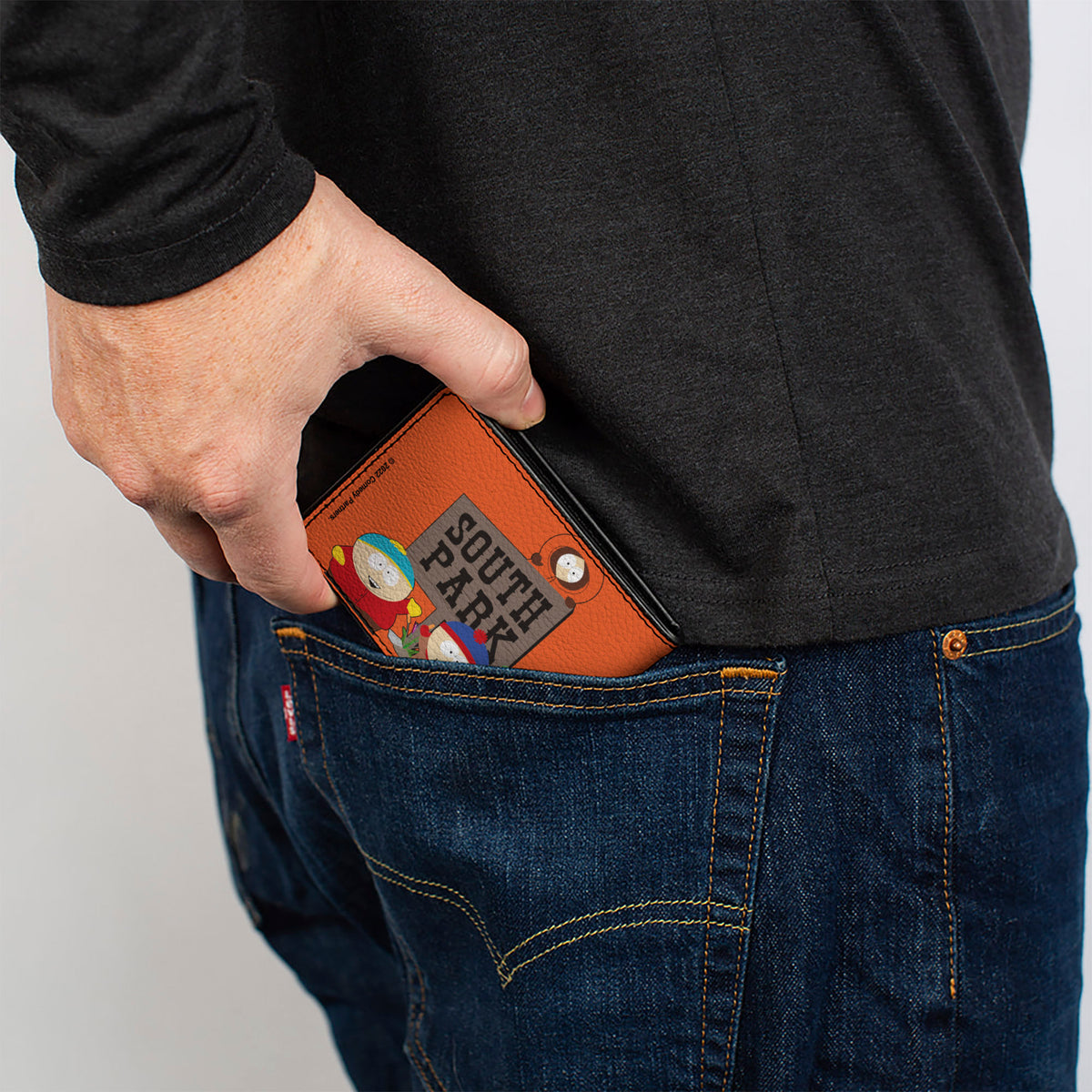 Bi-Fold Wallet - SOUTH PARK Sign Group Pose Orange Bi-Fold Wallets South Park