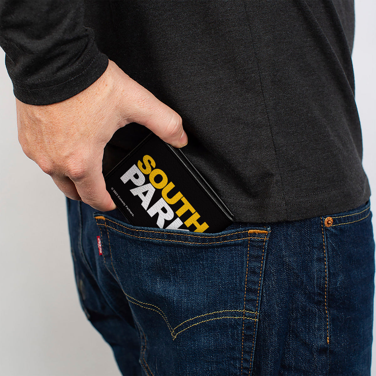 Bi-Fold Wallet - South Park Cartman Mooning Pose and Logo Black Bi-Fold Wallets South Park