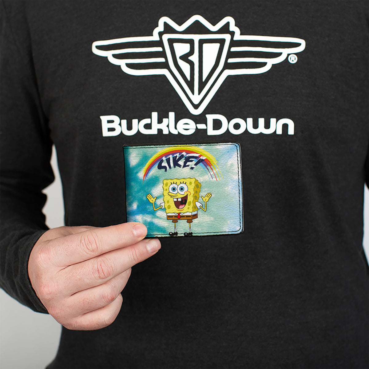 Bi-Fold Wallet - SpongeBob SquarePants Rainbow SIKE! Pose Blues Bi-Fold Wallets SpongeBob SquarePants