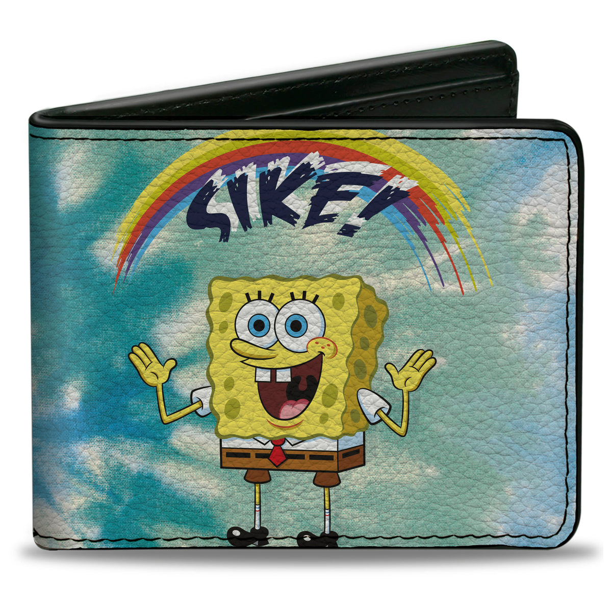 Bi-Fold Wallet - SpongeBob SquarePants Rainbow SIKE! Pose Blues Bi-Fold Wallets SpongeBob SquarePants