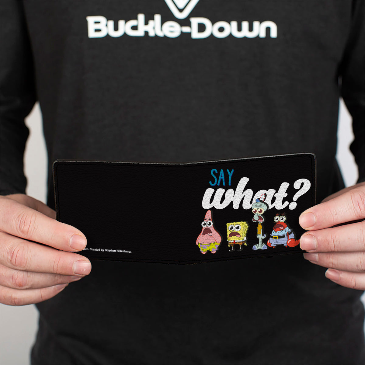 Bi-Fold Wallet - SpongeBob Squarepants and Friends SAY WHAT? Group Pose Bi-Fold Wallets SpongeBob SquarePants
