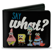 Bi-Fold Wallet - SpongeBob Squarepants and Friends SAY WHAT? Group Pose Bi-Fold Wallets SpongeBob SquarePants