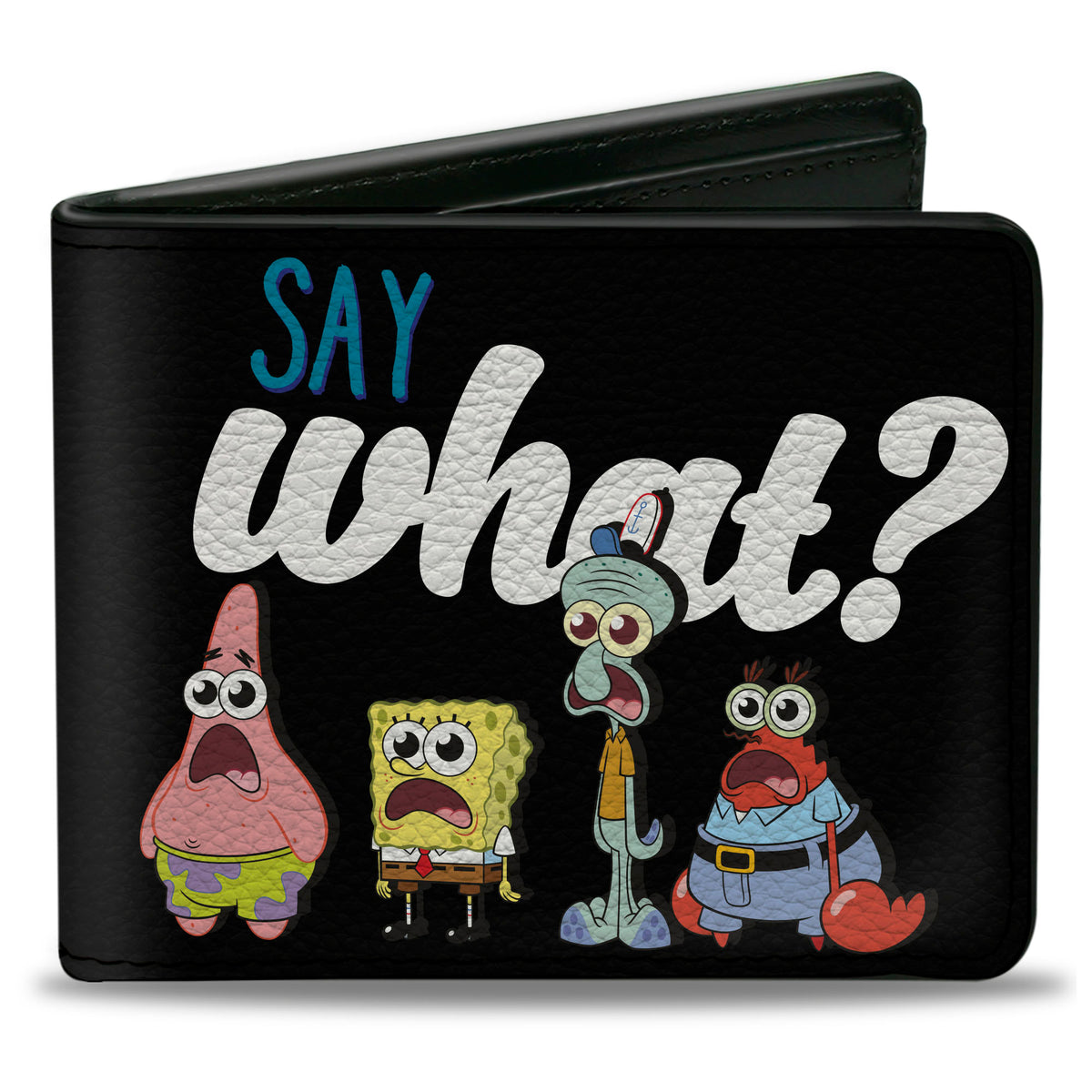 Bi-Fold Wallet - SpongeBob Squarepants and Friends SAY WHAT? Group Pose Bi-Fold Wallets SpongeBob SquarePants