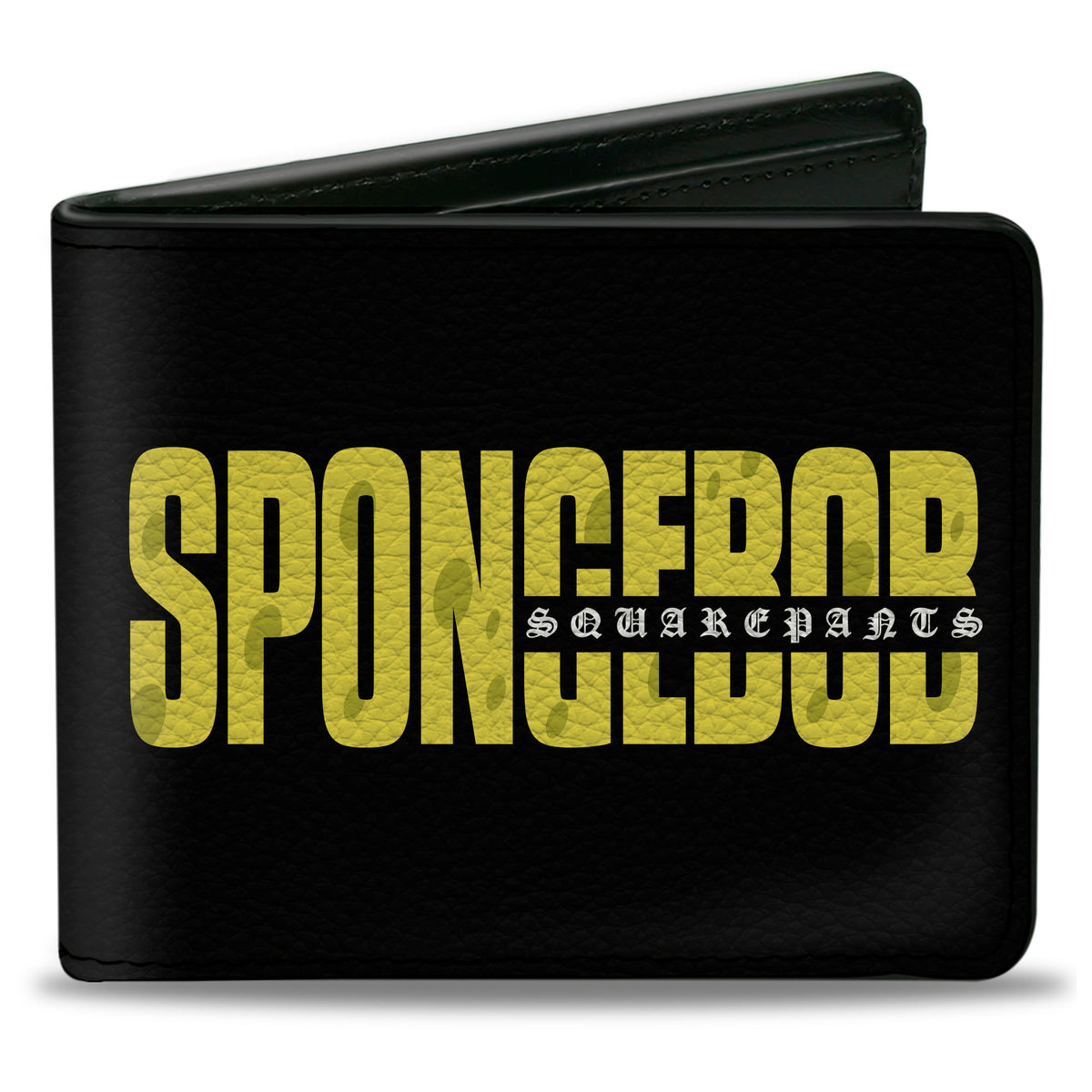 Bi-Fold Wallet - SPONGEBOB SQUAREPANTS Title Black/Yellow Bi-Fold Wallets SpongeBob SquarePants