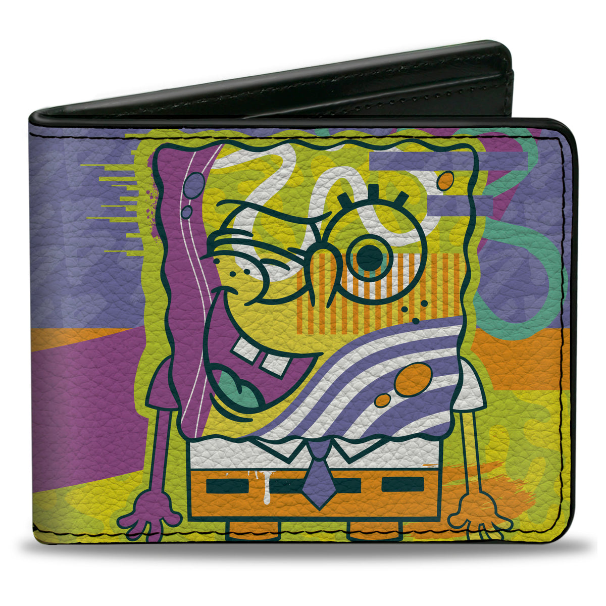 Bi-Fold Wallet - SpongeBob SquarePants Winking Pose Multi Color Bi-Fold Wallets SpongeBob SquarePants