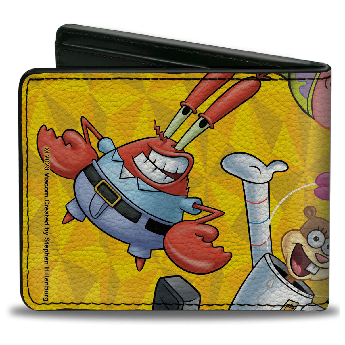 Bi-Fold Wallet - SpongeBob SquarePants Characters Pose Toss Yellows Bi-Fold Wallets SpongeBob SquarePants