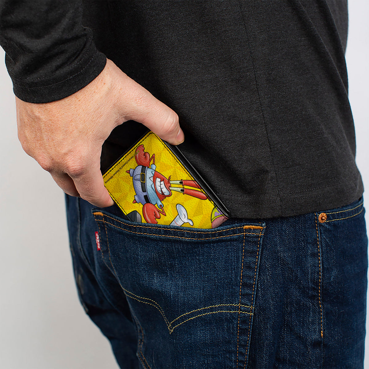 Bi-Fold Wallet - SpongeBob SquarePants Characters Pose Toss Yellows Bi-Fold Wallets SpongeBob SquarePants